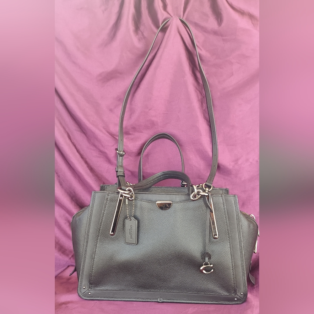 Coach Black Leather Women's Bag